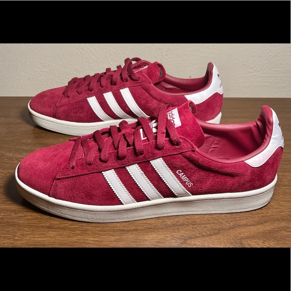 💥Adidas Campus 80’s Shoes • Collegiate Burgundy